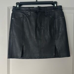 Mini Leather Skirt. Size 25. NWT
